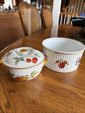 1960RoyalWorcesterEVESHAM22KGoldEnglandNEVERUSED3PcFreezer/OvenToTableMINT